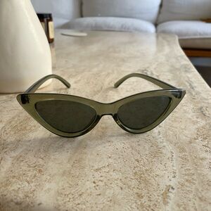 Chic Olive Green Cat-Eye Sunglasses &other stories